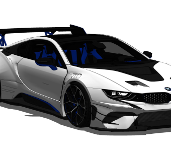 超精细汽车模型 宝马 i8